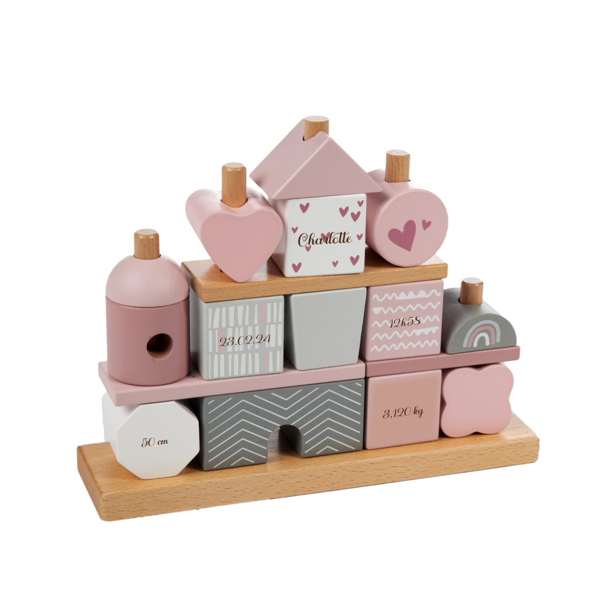 Bloc de construction rose