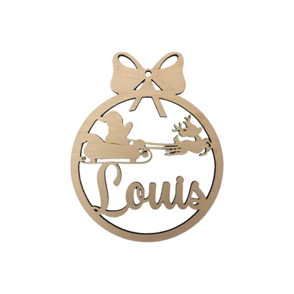 Boule de Noël – ”Traineau du Père Noël”