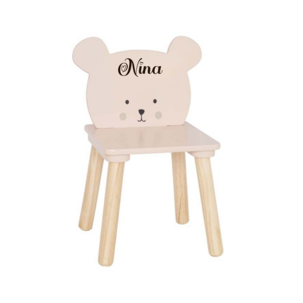 Chaise ourson en Bois