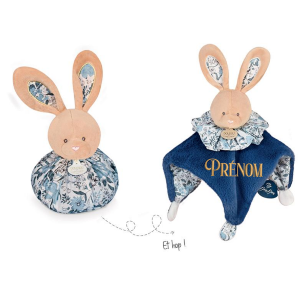 Doudou boule - Lapin Bleu