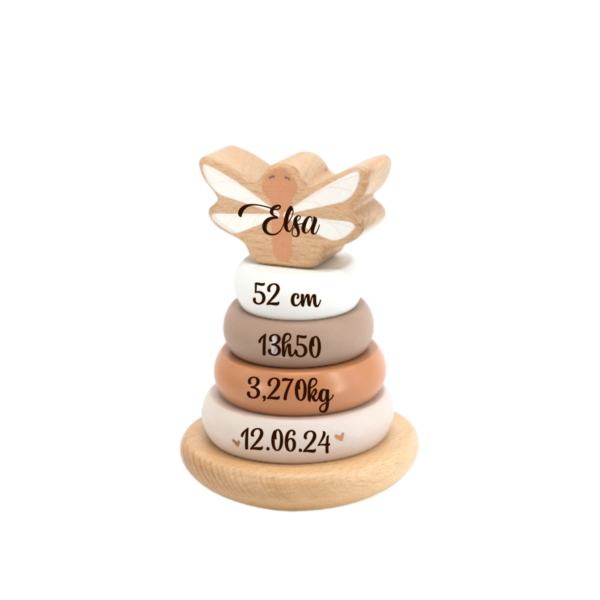 Tour à empiler Libellule Nougat