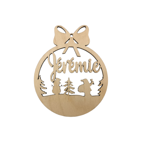 Boule de Noël – ”Le Père Noël arrive ...”