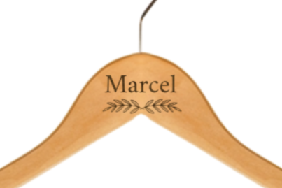 Cintre en bois – ”Brins de Laurier” – Image 4