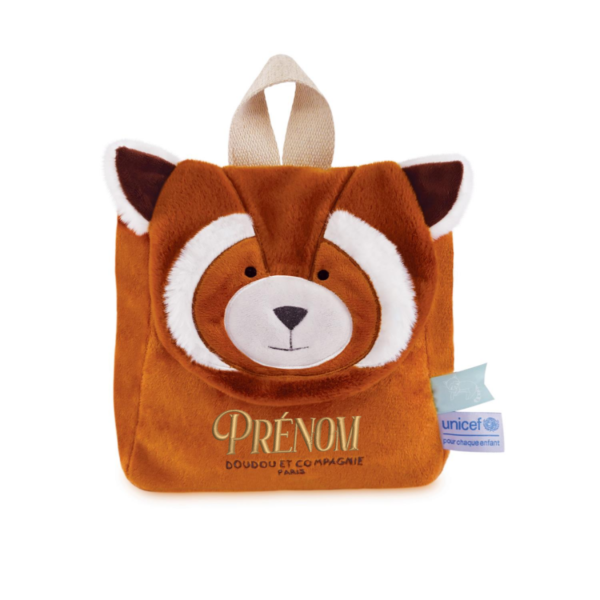 Sac à dos peluche Panda roux — Collection UNICEF