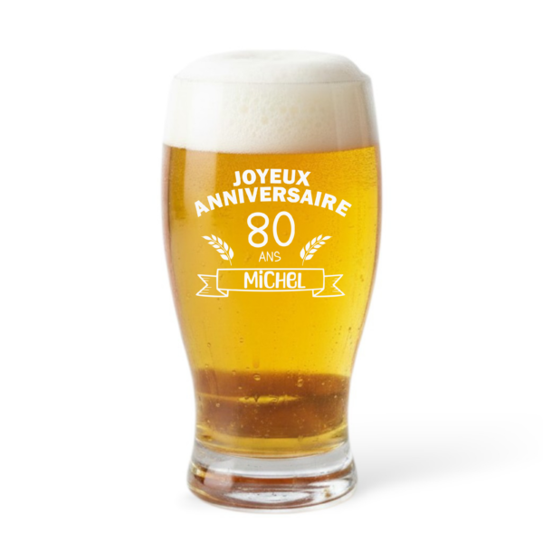 Verre à bière - Joyeux anniversaire