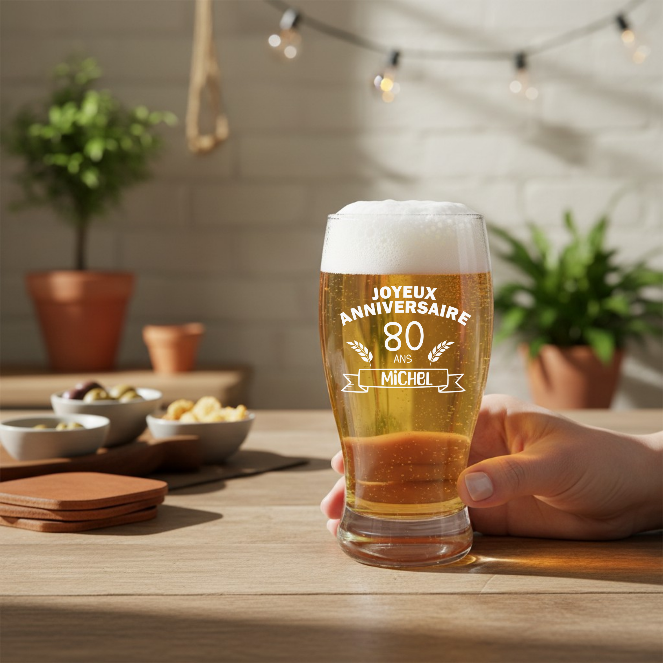Verre à bière - Joyeux anniversaire – Image 3