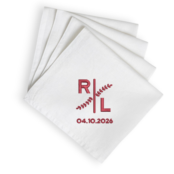 Serviette de table – ”Monogramme des Mariés”