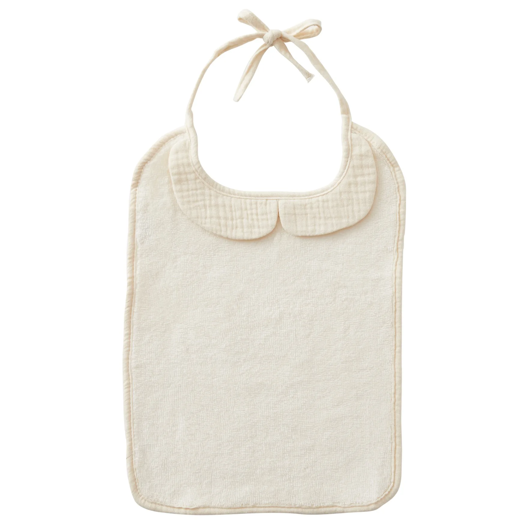 Bavoir bambou et gaze de coton – ”mousse de lait” – Image 2